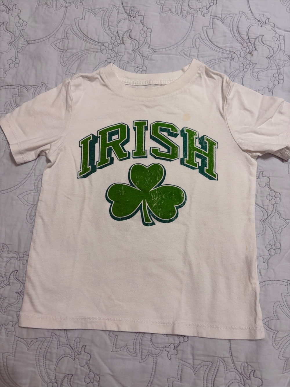 Irish white TShirt PreOwned Size 3T